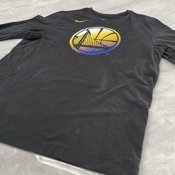 Men’s The Nike Tee NBA Golden State Warriors Dri-Fit Long Sleeve Shirt XL - Picture 5 of 15